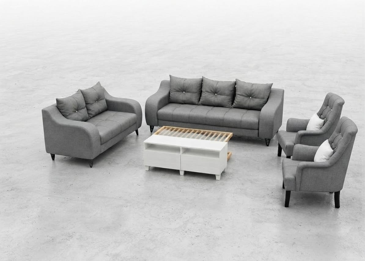 طقم كنب سكني مجدد بحالة ممتازة 7 مفاعد